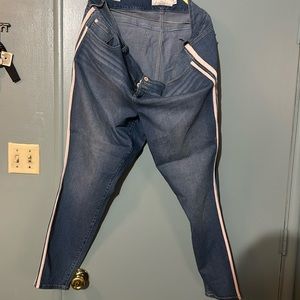 Torrid tuxedo stripe jean jegging size 22R